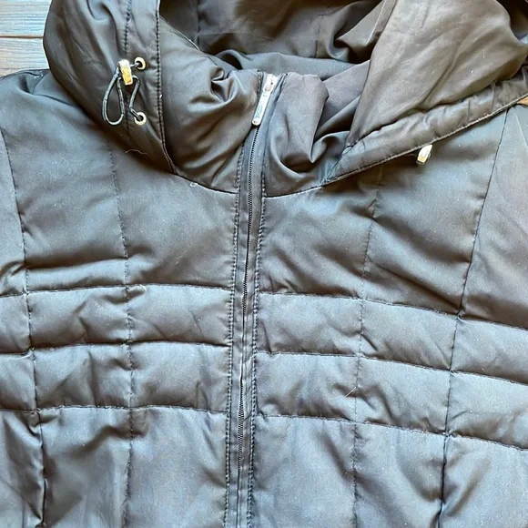 Calvin Klein black down jacket hooded plus size 3X - Picture 4 of 15